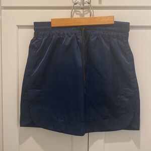 Target Collab! Hunter for Target navy satin skirt